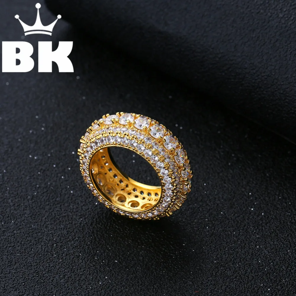 Кольца на свадьбу в вечности 5 рядов круглые и квадратные кольца с фианитами для