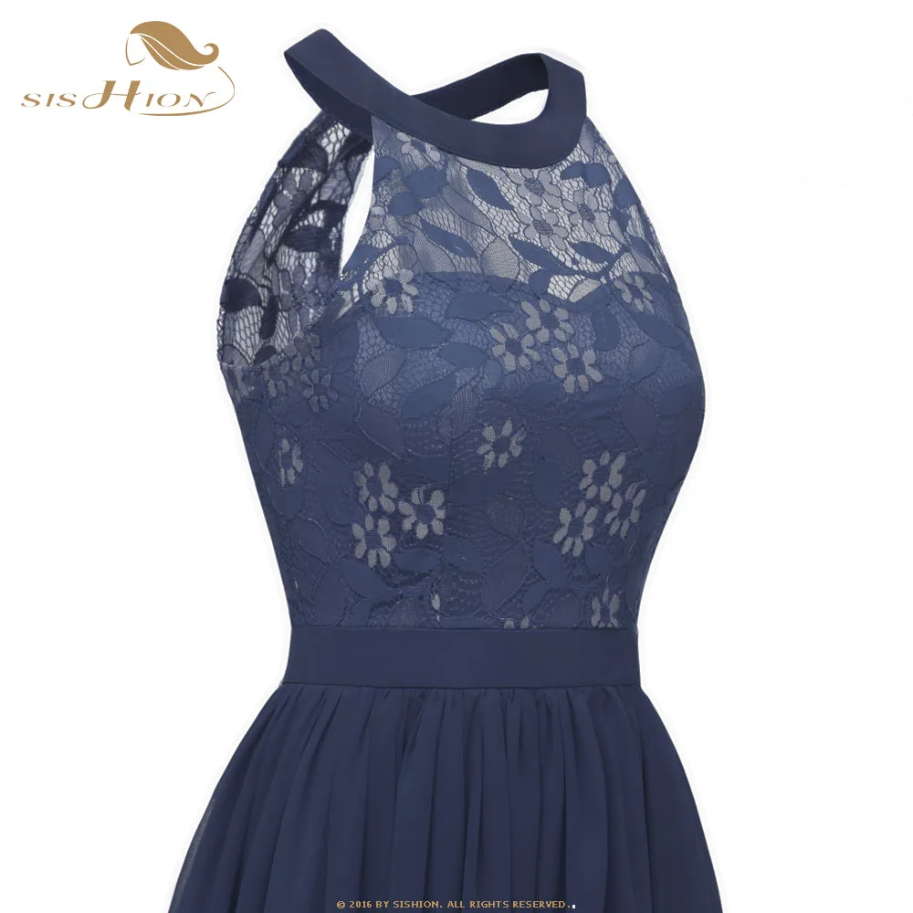 SISHION женское летнее шифоновое платье CD1645 robe femme сексуальное элегантное винно