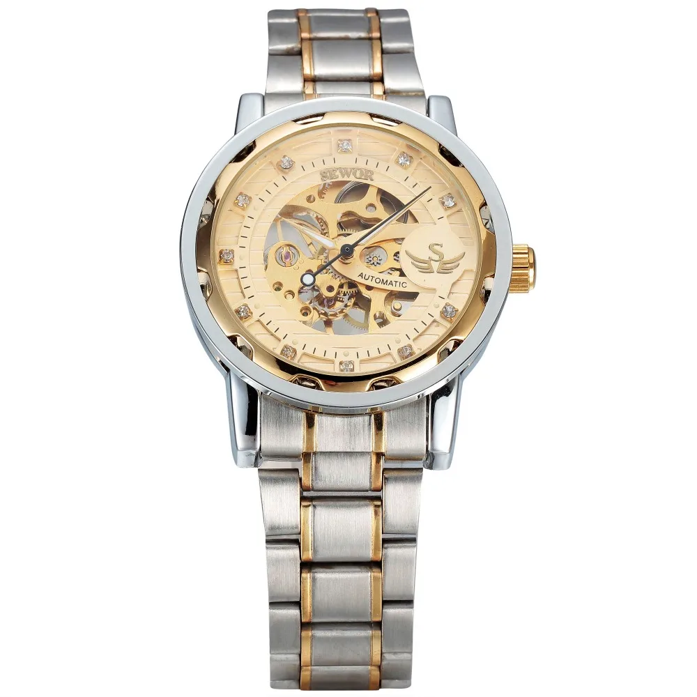 Часы мужские механические с ремешком из нержавеющей стали SWQ16|watch brand men|watch menwatch men