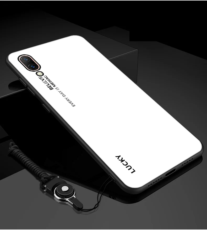 Корпус для VIVO X23 чехол для телефона задняя крышка градиентное закаленное стекло крышка для VIVO X23 X 23 Телефон Protercted задняя крышка VIVOX23 - Цвет: A1