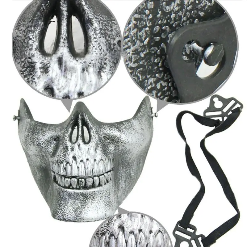 Airsoft маска на Хэллоуин с черепом тушь для ресниц и бровей праздничные страшные