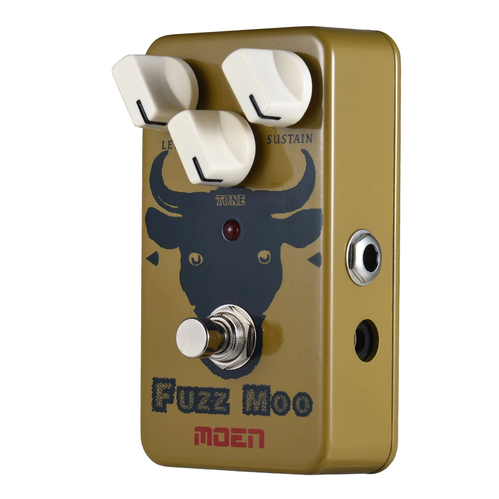 MOEN AM FM Fuzz Moo педаль для гитары с эффектом True Bypass полностью металлический корпус