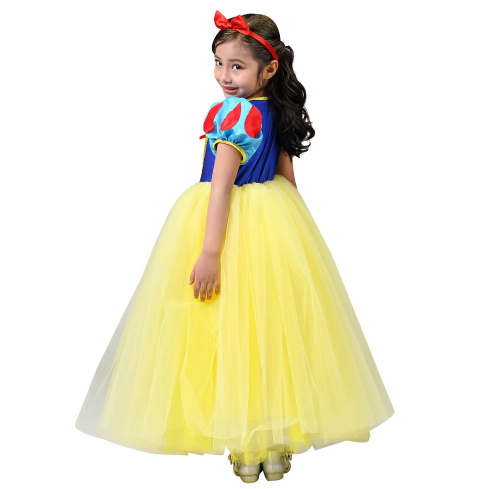Детский костюм Белоснежки нарядное платье принцессы для девочек сказочный на