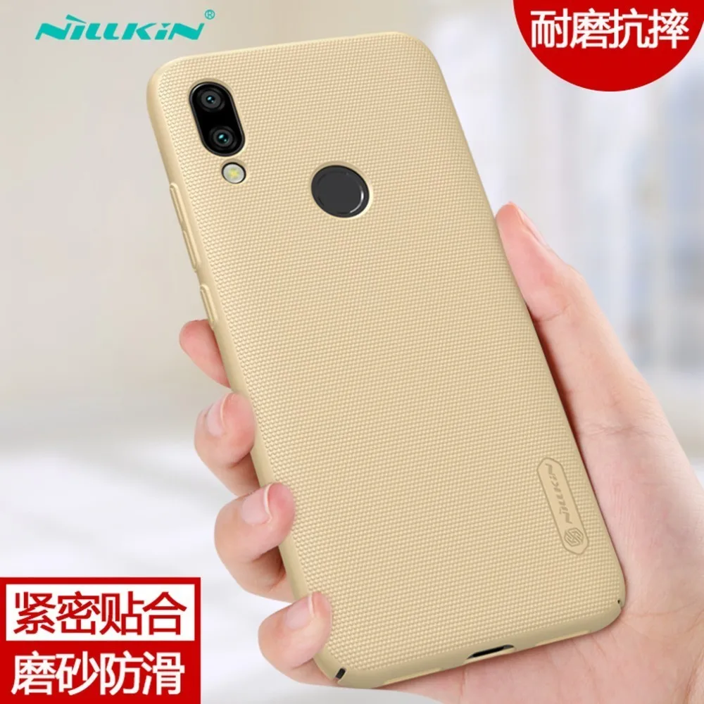Gold Для Xiaomi Redmi 7 чехол NILLKIN матовый щит твердый пластиковый чехол на заднюю панель чехол для Xiaomi Redmi 7 для Redmi Y3 6,26 дюймов - Цвет: Gold