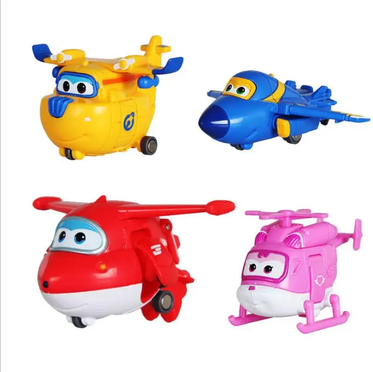 Superwings 1 шт./компл. ABS Мини игрушки самолет с рисунками героев из мультфильма Супер