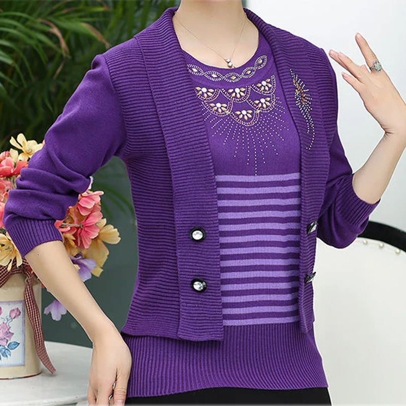 Spring new women's sweater loose casual fashion pullover plus size blue pullovers | Женская одежда