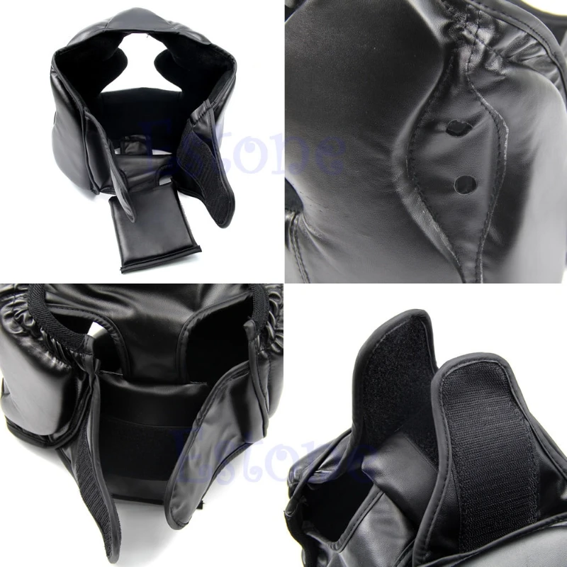 Black New Boxing Protective Gear Good Headgear Head Guard Training Helmet Kick | Спорт и развлечения