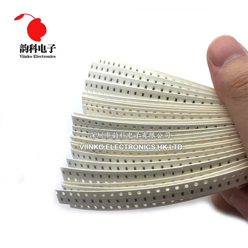 Комплект резисторов 0603 SMD 1% от 10 Ом до 910 ком 80 значений * 25 шт. = 2000 чипового