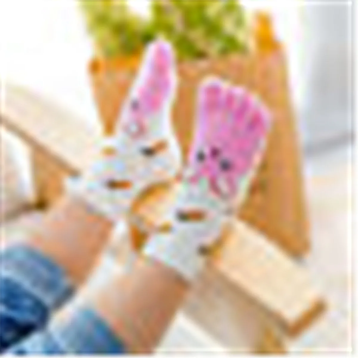Little Rabbit Г., новые милые Нескользящие носки на резиновой подошве с рисунком для маленьких мальчиков и девочек, Осень-Зима Детские носки с носком От 3 до 12 лет - Цвет: Little Rabbit