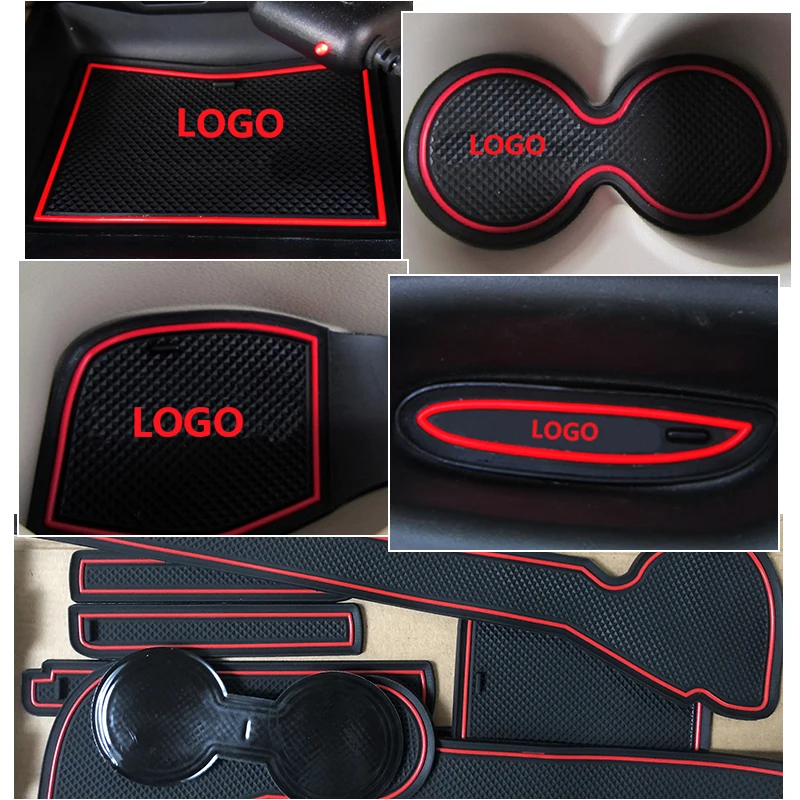 Противоскользящий коврик для ворот резиновая подставка для Ford Focus 3 MK3 2011 2012 2013 pre-facelift ST RS аксессуары Автомобильные наклейки 13 шт