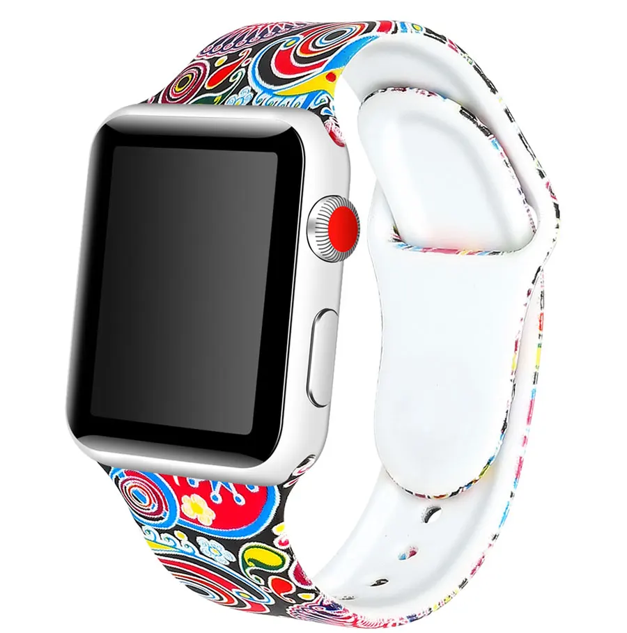 Ремешок apple watch band correa apple watch 4 3 38 мм 42 мм iwatch band 44 мм 40 мм спортивный силиконовый браслет ремень reloj аксессуары ремешок для apple watch 4 3