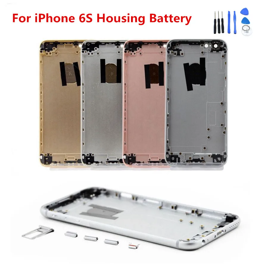 Полный корпус для iphone 6s средняя рамка без гибкого кабеля в сборе задняя крышка