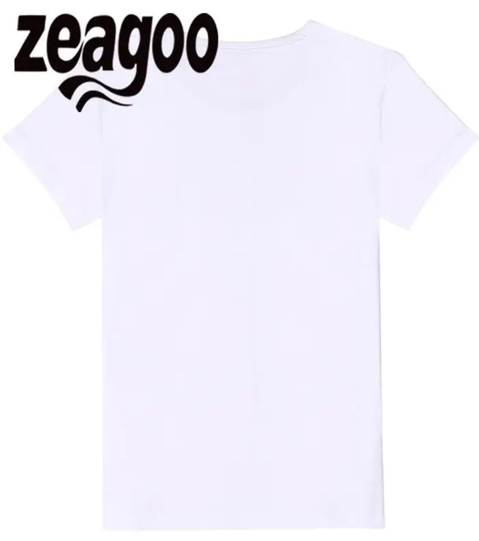 Zeagoo экипажа Повседневное Основные Обычная Для женщин шеи Slim Fit мягкий короткий