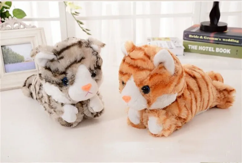Электронный Питомец электрический игрушечный Кот Brinquedos гуляющий лай музыкальный интерактивный робот-кот для детей праздничный подарок Рождественский подарок