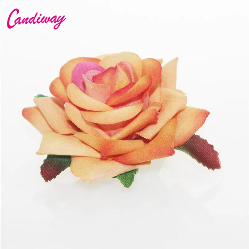 Зажим для волос с цветами Женский свадебный аксессуар на голову зажим оранжевыми