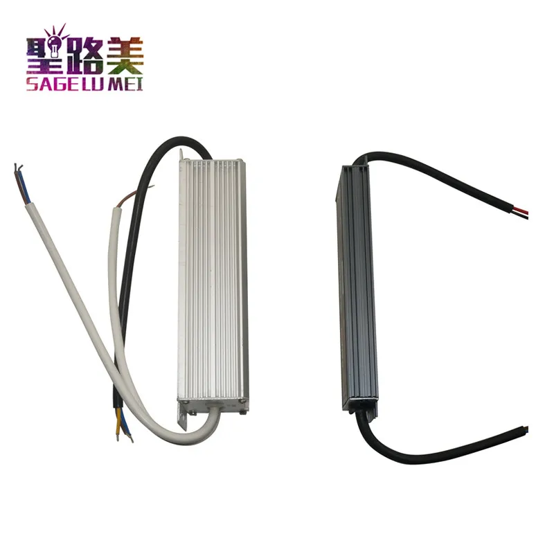 

Ultra-thin waterproof 110V 220V AC to DC12V 10A 120W led power supply 24V led Driver Rain proof IP67 Aluminum alloy Transformer