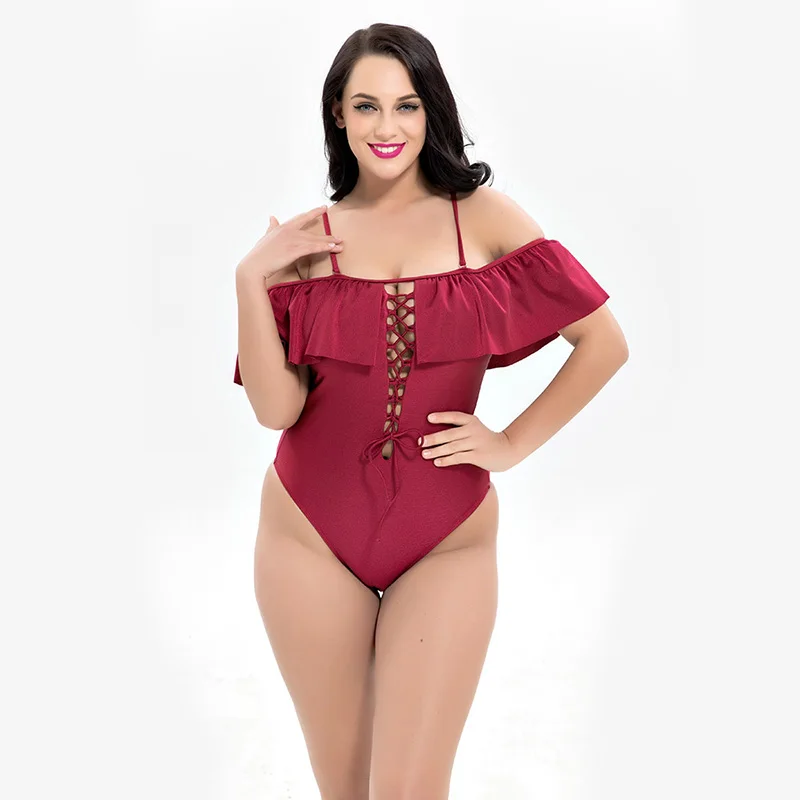 

Bikini 2019 Plus Size Swimwear Off the Shoulder Shirt Swimsuit Cover Up for Women Tankini Biquini Mo Beach Suit Bathing Suit