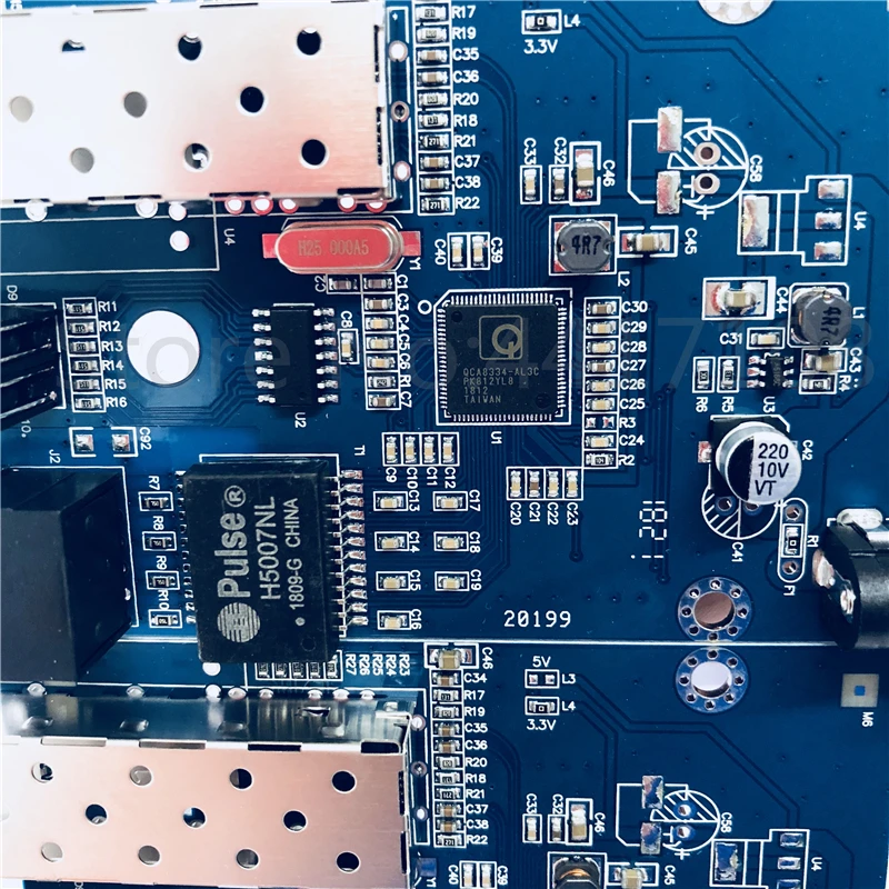 2 шт. SFP волоконно RJ45 конвертер гигабитный GPON/OLT медиаконвертер 1000 Мбит/с
