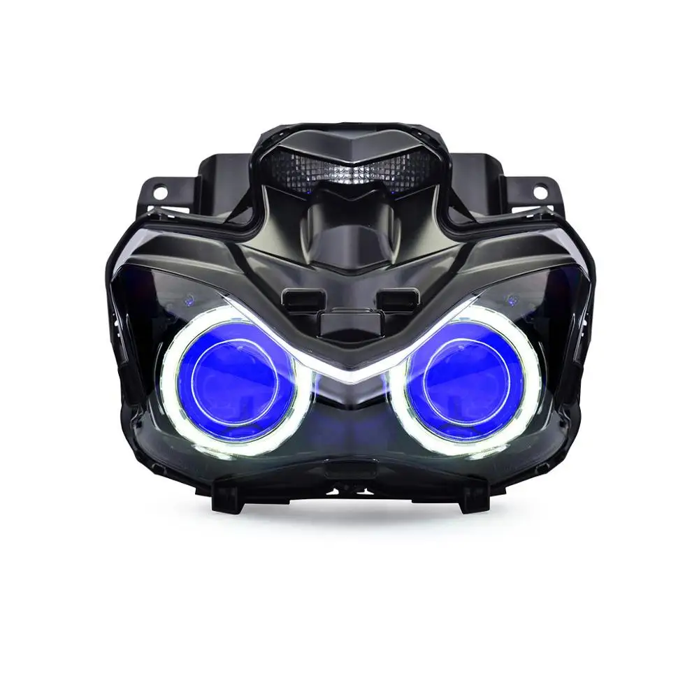Blue Demon Eye Светодиодный фонарь подходит для Kawasaki Z900 Red Demon Eye - Цвет: Blue Demon Eye