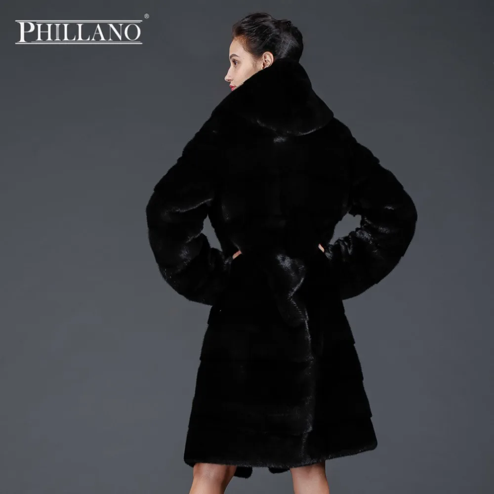 Продажа PHILLANO Шубы Из Натурального Меха Норки Скандинавия Дания Мех Зимнее Пальто