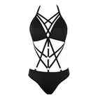 Женский бондаж панк-бра, сексуальный купальник на бретелях, боди, платье, ночная рубашка, купальный костюм, стринги, бюстгальтеры
