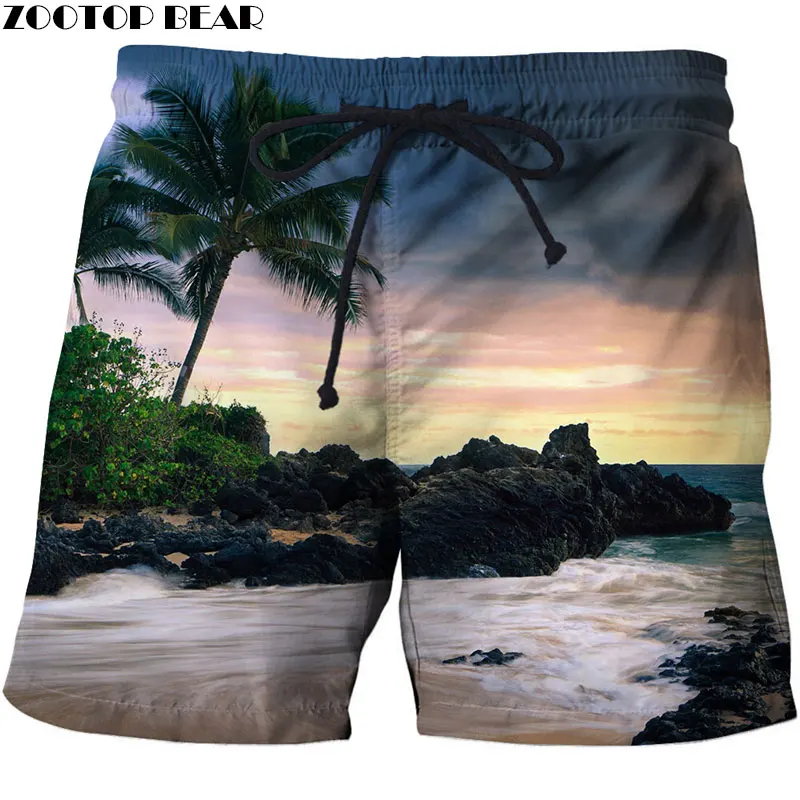 

Colorful Sky Men Board Shorts 3D Print Men Shorts Casual Summer Cool Men Elastic Waist Male beach Shorts Drop Ship ZOOTOP BEAR