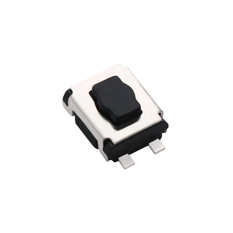 10pcs ts a015a electronic tact switch button 3x4x2 patch 4 feet stand up plum free plum head black white free global shipping