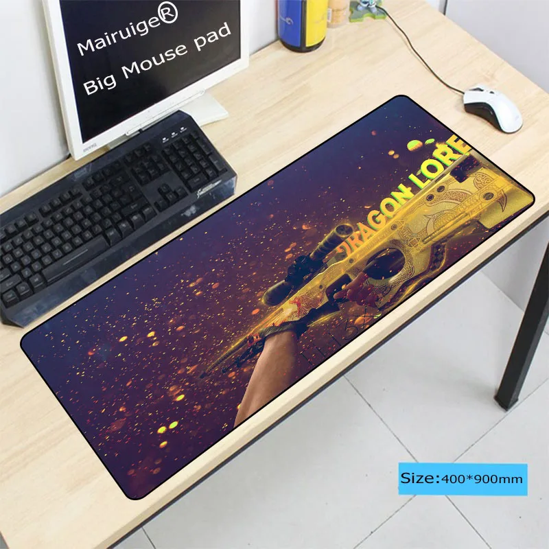Mairuige 90*40 см Большой CS:GO коврик для игровой мыши XXL большой Клавиатура стол hyper beast