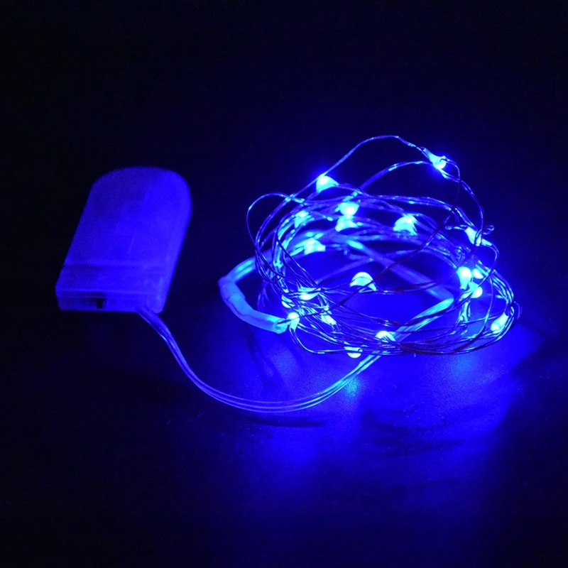 Медный светильник на батарейках s 2 м 20LED Сказочный светильник для Хэллоуина вечерние DIY Свадебные украшения для дома DIY
