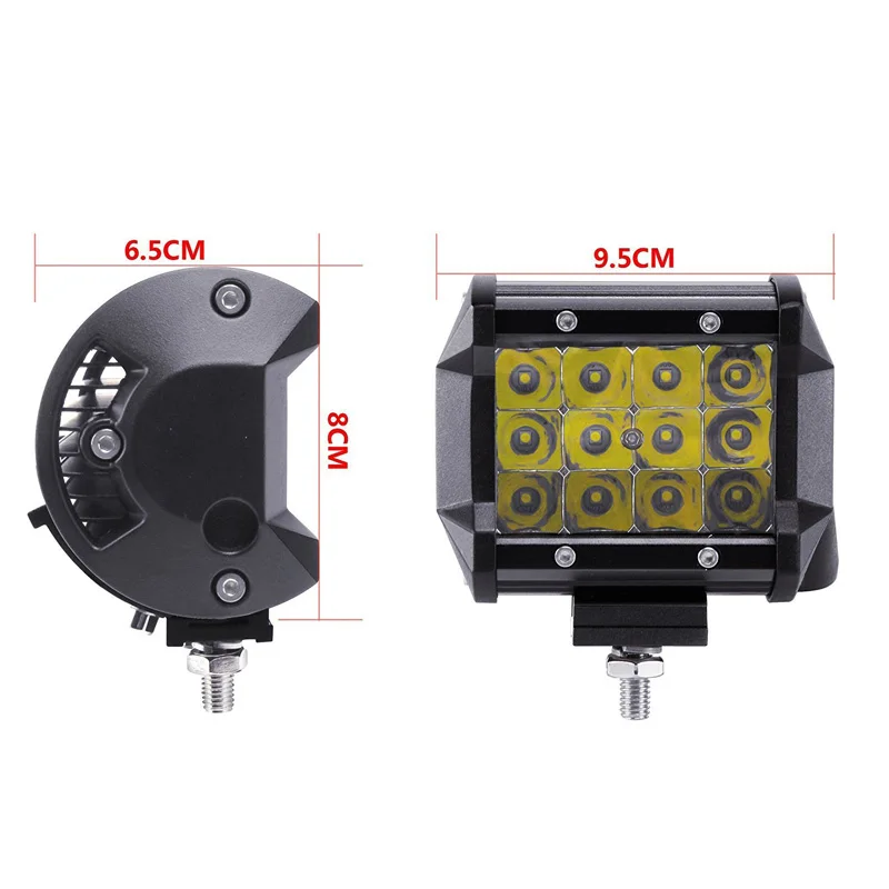 AICARKAS 12V 24V светодиодная фара Автомобильная противотуманная дальнего света три