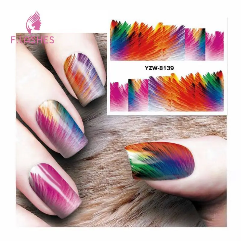 1 шт. водяные наклейки для ногтей Art Стикеры s Harajuku Модные принты переноса воды Nail