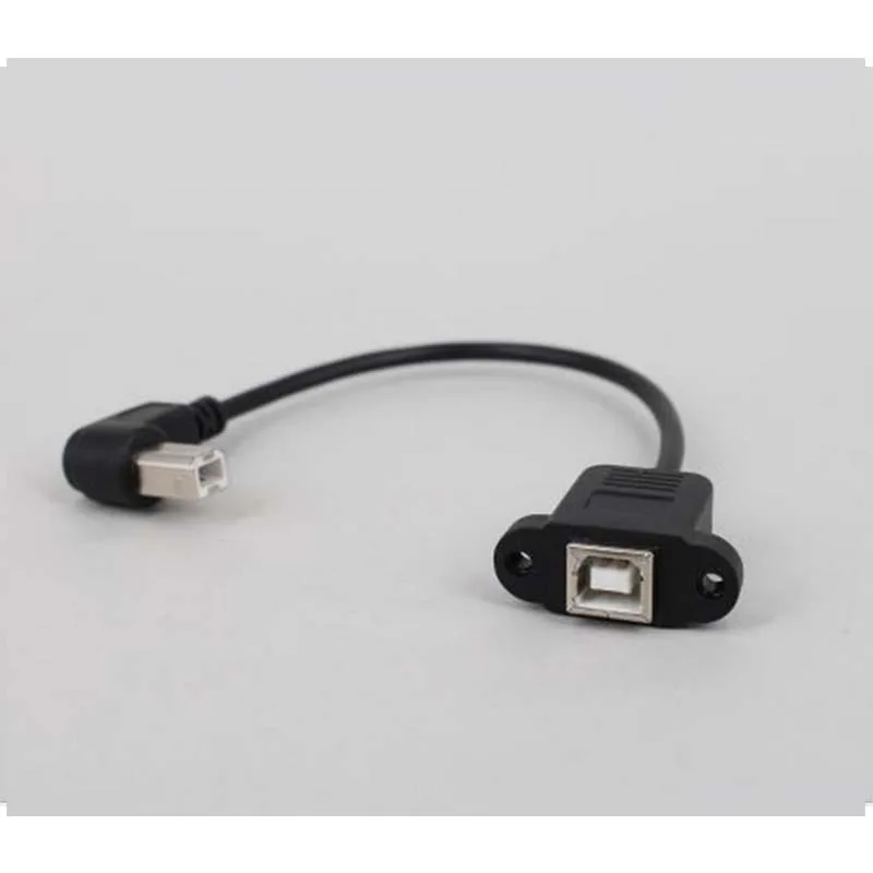 10 шт. 90 ° USB2.0 мама к принтеру сканер B папа кабель Шнур свинцовый и винтовой замок g