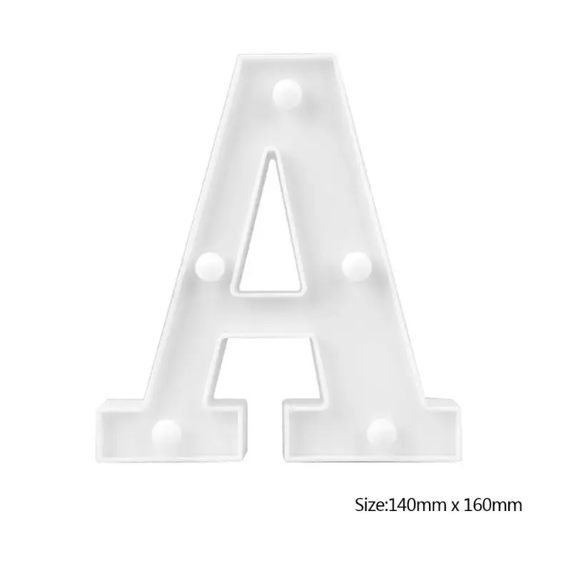 DIY 26 Английских Букв светодиодный ночник знак маркиза алфавит 3D Настенный для
