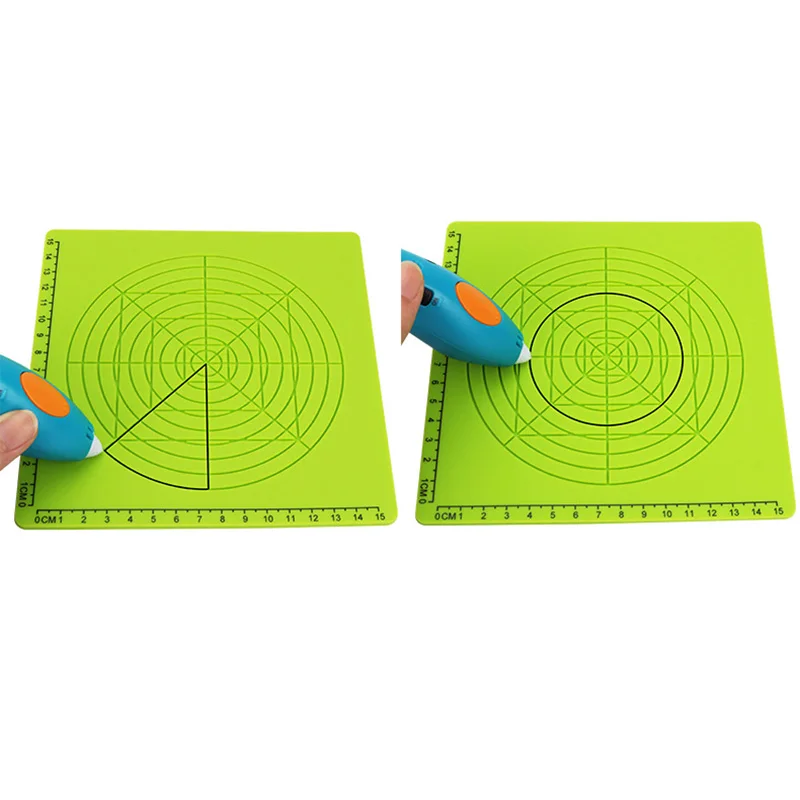 3D печать Ручка Силиконовый дизайн коврик с базовым шаблоном 2 силиконовыми