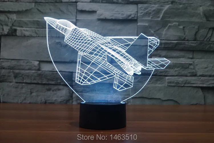 USB F15 самолет 3D настольная лампа Luminaria светодиодный ночь Дистанционное управление освещением истребитель декоративного освещения лампы Атмосфера подарок