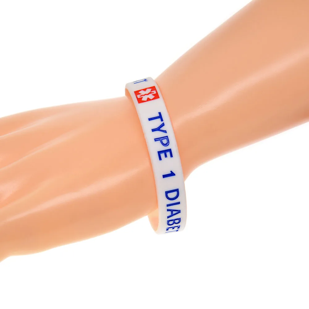 OBH 1 шт. тип диабетический инсулиновый зависимых Wristband силикона для взрослых