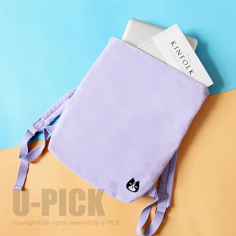 U-выбрать новый Дизайн модные Повседневное рюкзак четыре Цвет мини Вышивка узор