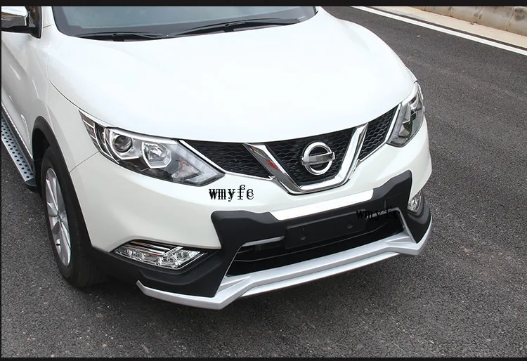 Подходит для NISSAN QASHQAI Хромированная передняя решетка гриль головной светильник крышка отделка вставка Стайлинг молдинг Гарнир