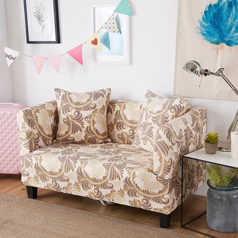 1 шт. цветок лист шаблон мягкий стрейч диван Обложка Home Decor спандекс чехлы для