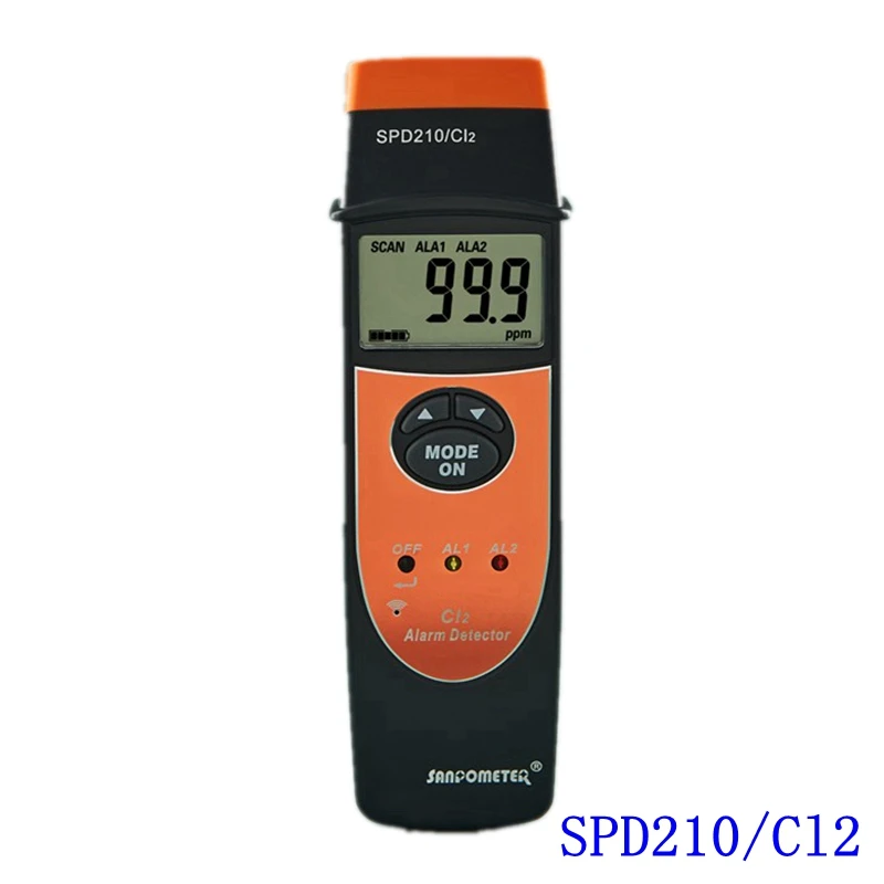 Портативный детектор хлора CL2 0 ~ 100PPM анализатор газа 0.1PPM точный тестер с ЖК