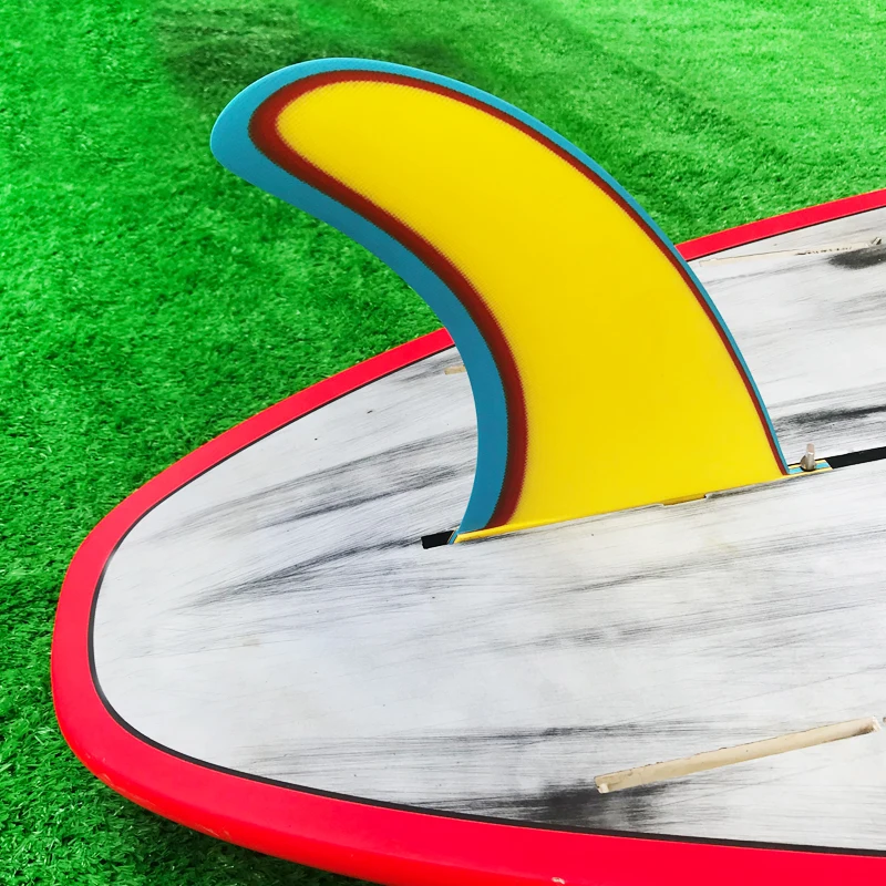 Многоцветный надувной мат для водной йоги Longboard Fin Fututre для серфинга