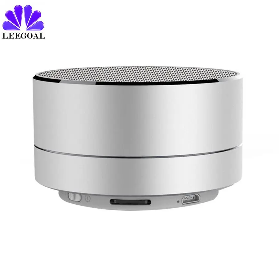 Металлический Bluetooth динамик a10 с микрофоном портативный мини Супер Бас Сабвуфер