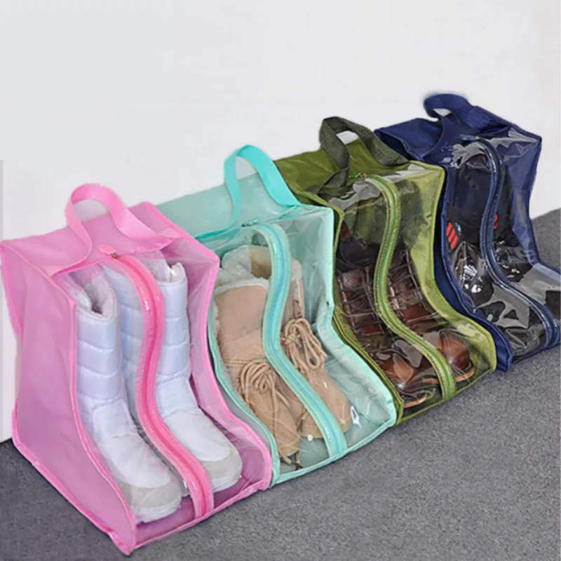 

PVC Shoes Dustproof Bag Pouch Shoes Protector Bag Travel Protector Bags Long Boots Cover Container