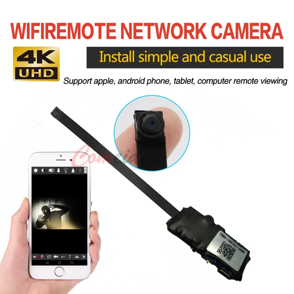 HD 4K Мини WiFi ip-камера Full HD DIY мини-камера Модуль Поддержка беспроводной точки доступа обнаружения движения Поддержка удаленного просмотра TF карты