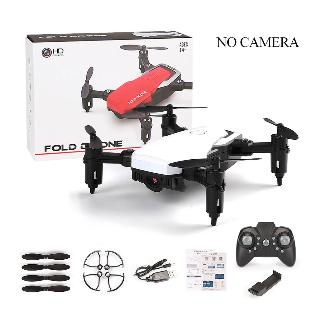No Camera Камера дроны wifi FPV с/без широкоугольного 0.3MP и 2MP 720P HD камера с высоким режимом удержания складной Радиоуправляемый квадрокоптер Дрон - Цвет: No Camera