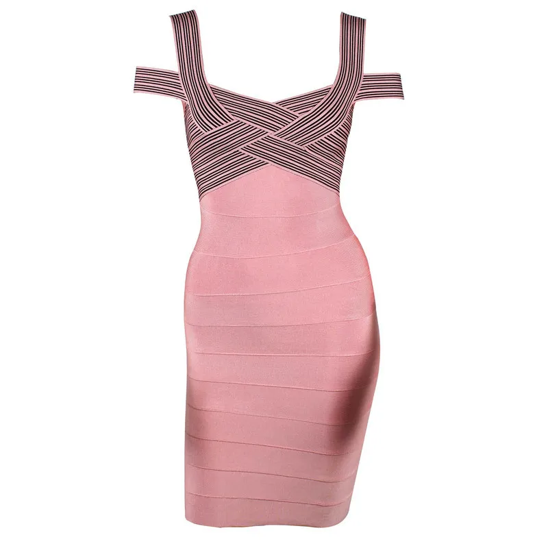 3 цвета качество HL розовый жаккард слинг Бандажное платье карандаш для вечеринки