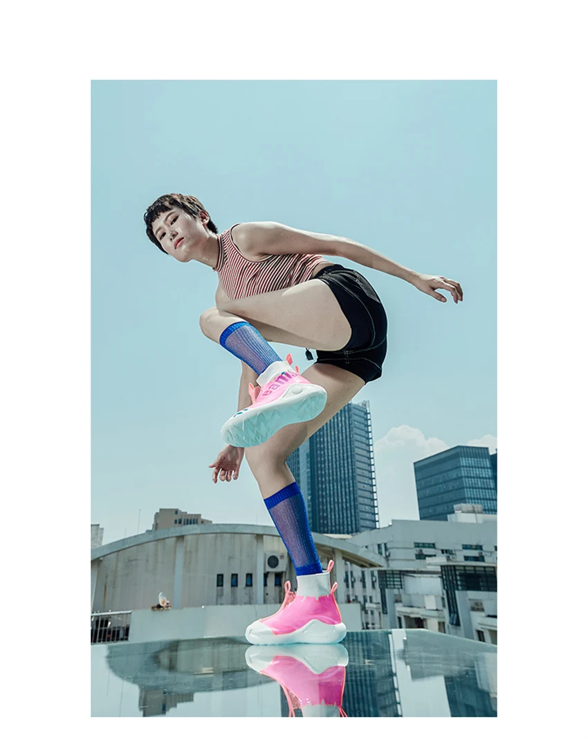 IGU/женские кроссовки; обувь на плоской платформе; tenis feminino; эластичные носки; флуоресцентная обувь с высоким берцем; женская обувь; Buty Damskie Sportowe