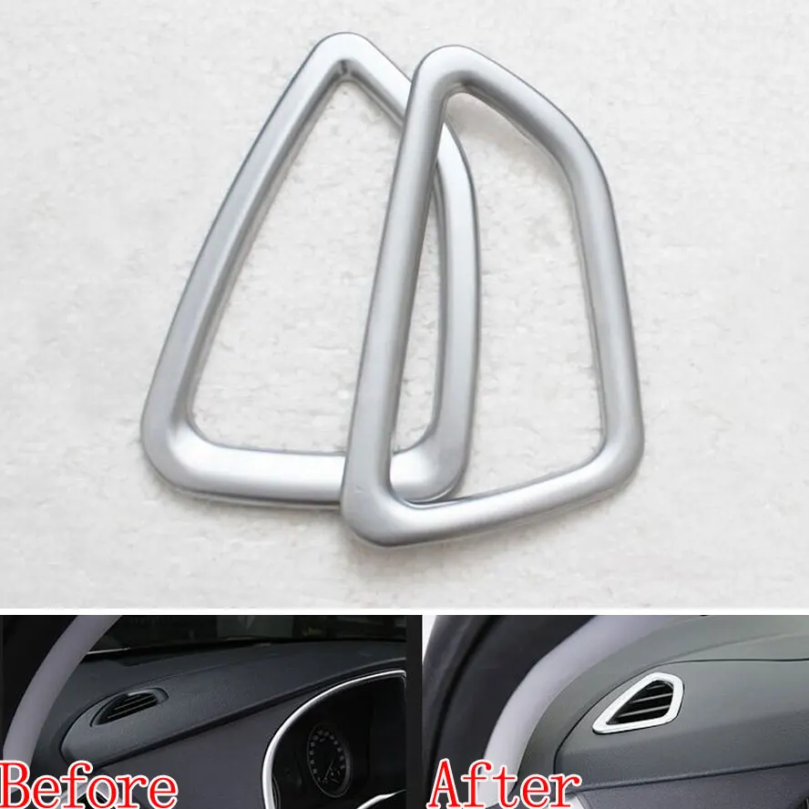 

ABS Car Interior Front Dashboard AC Air Vent outlet Cover Trim Frame Decoration For Hyundai LHD 2015 Tucson Car Styling
