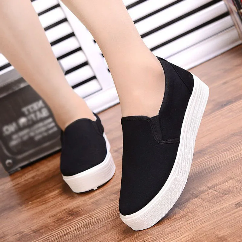 Taoffen Youngs Fashion Simple Vulcanized Shoes Women Spring Party Vacation Outdoor Flats Sneakers Size 35-40 | Обувь