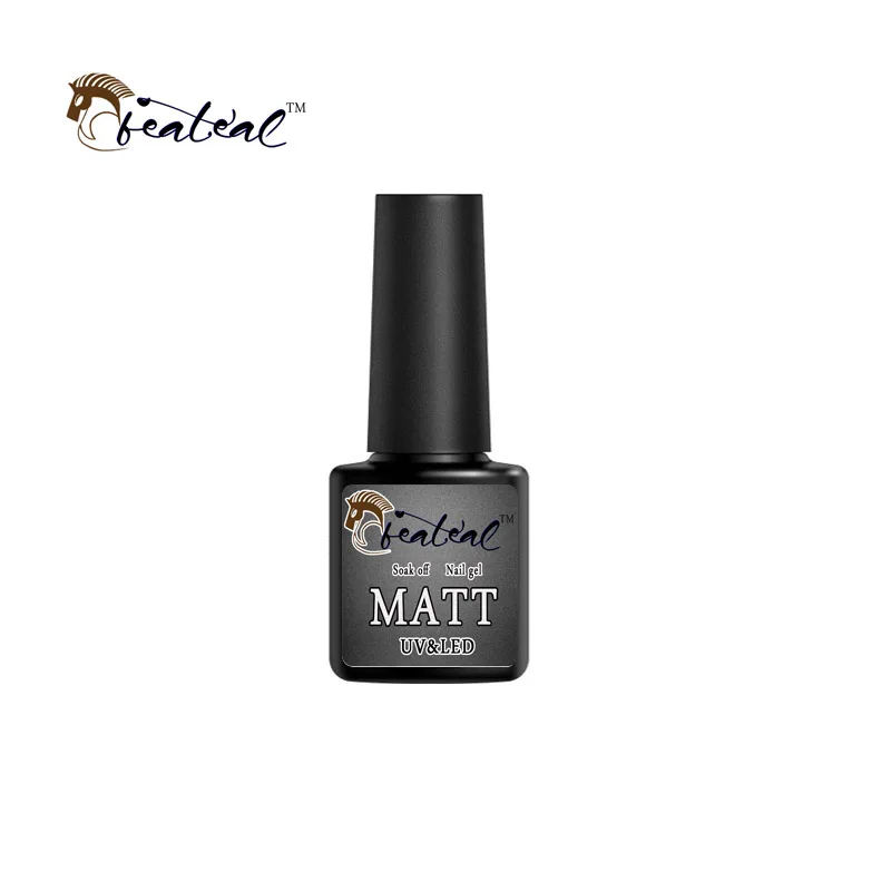Beateal 8ML Matte Top Coat Nail Art Design High Quality UV LED Base No Sticky Layer Soak off Matt Topcoat | Красота и здоровье